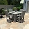 Highwood Usa Lehigh 5pc Square Outdoor Patio Furniture Dining Set AD-DNL44-CGE - alternate 3
